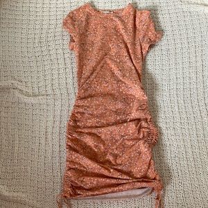 live to be spoiled orange floral dress